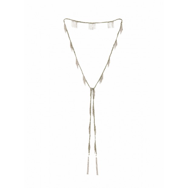 Marie Laure Chamorel ilgas sidabro kaklo papuošalas 